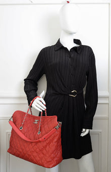 Chanel Red French Riviera Tote Bag