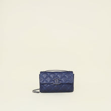 Chanel Blue Mini Hampton Flap Shoulder Bag