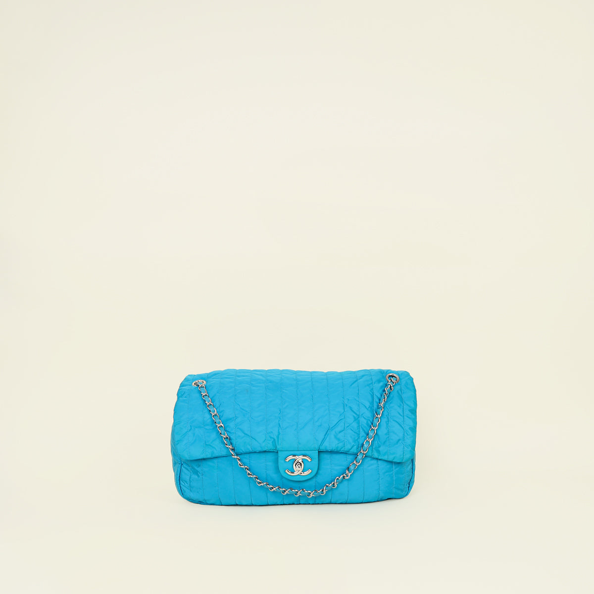 Chanel Turquoise Soft Shell Jumbo Flap Bag
