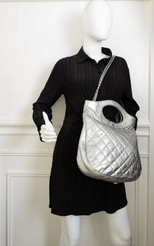 Chanel Metallic Silver 31 Shopping Bag