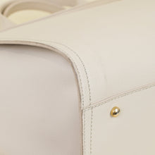 Chanel Ivory Studded Deauville Tote Bag