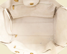 Chanel Ivory Studded Deauville Tote Bag