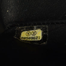 Chanel Black CC Classic Python Double Flap Jumbo Bag
