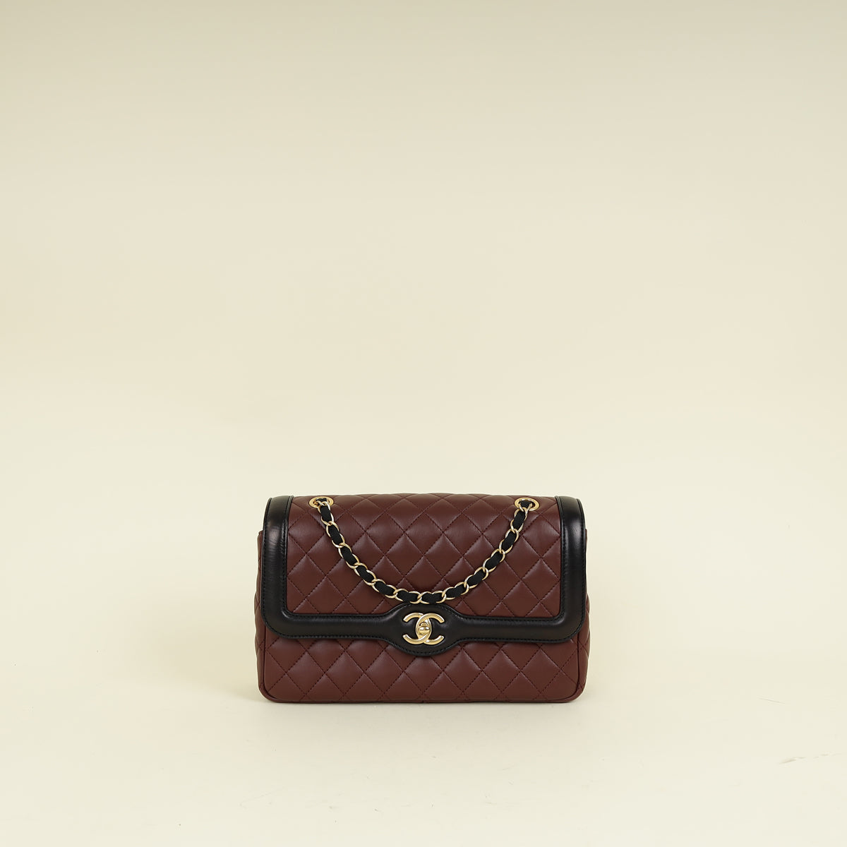 Chanel Bicolor CC Quilted Two Tone Day Flap Bag