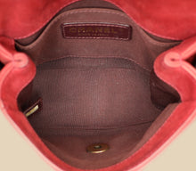 Chanel Red CC Whipstitch Mini Square Flap Bag
