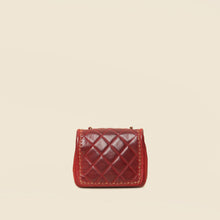 Chanel Red CC Whipstitch Mini Square Flap Bag