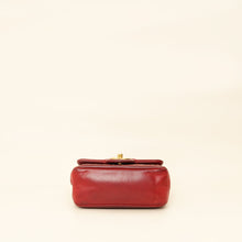 Chanel Red CC Whipstitch Mini Square Flap Bag