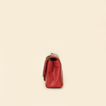 Chanel Red CC Whipstitch Mini Square Flap Bag