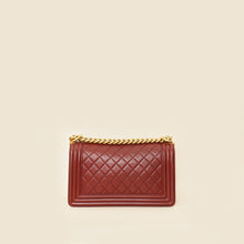 Chanel Burgundy Le Boy Medium Flap Bag