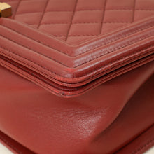 Chanel Burgundy Le Boy Medium Flap Bag