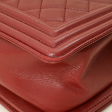 Chanel Burgundy Le Boy Medium Flap Bag
