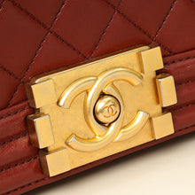 Chanel Burgundy Le Boy Medium Flap Bag