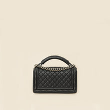 Chanel Black Le Boy Paris-Salzburg Top Handle Medium Bag