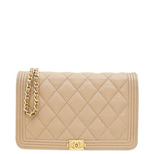Chanel Beige Clair Boy Wallet on Chain