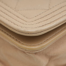 Chanel Beige Clair Boy Wallet on Chain