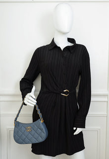 Chanel Stone Blue 19 Hobo Bag