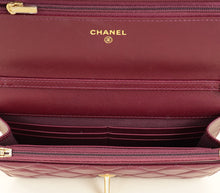 Chanel Violet CC Heart Lock Wallet On Chain