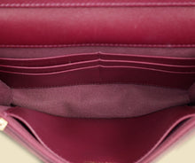 Chanel Violet CC Heart Lock Wallet On Chain
