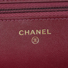 Chanel Violet CC Heart Lock Wallet On Chain