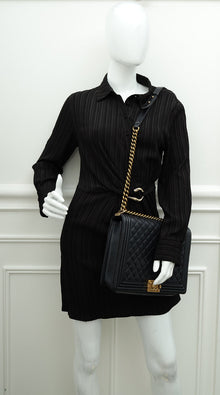 Chanel Black Le Boy Quilted Large Bag