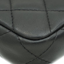 Chanel Black CC Classic Double Zip Clutch With Chain Crossbody Bag
