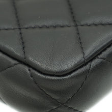 Chanel Black CC Classic Double Zip Clutch With Chain Crossbody Bag