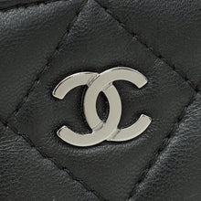 Chanel Black CC Classic Double Zip Clutch With Chain Crossbody Bag