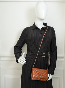 Chanel Brown Classic Wallet on Chain