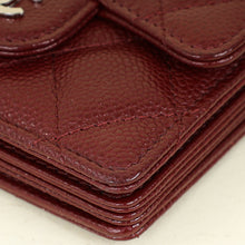 Chanel Bordeaux Classic Card Holder on Chain