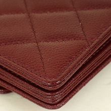 Chanel Bordeaux Classic Card Holder on Chain