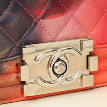 Chanel Multicolor Printed Flower Power Boy Flap Medium Bag