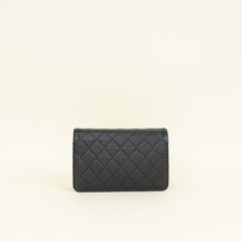 Chanel Black CC Filigree Wallet On Chain