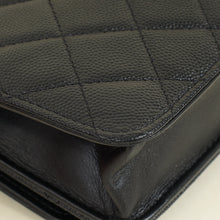 Chanel Black CC Filigree Wallet On Chain