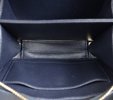 Chanel Navy Blue CC Filigree Vanity Small Case