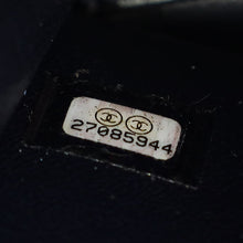 Chanel Navy Blue CC Filigree Vanity Small Case