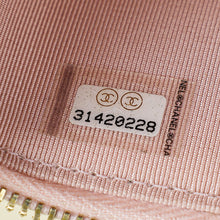 Chanel Metallic Light Pink CC Pearl Mini Vanity With Chain