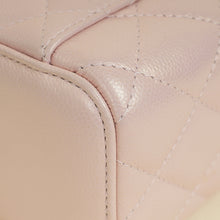 Chanel Metallic Light Pink CC Pearl Mini Vanity With Chain
