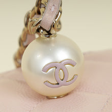 Chanel Metallic Light Pink CC Pearl Mini Vanity With Chain