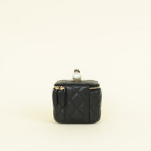 Chanel Black CC Pearl Mini Vanity Bag w/Chain
