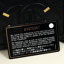 Chanel Black CC Filigree Vanity Clutch With Chain