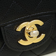 Chanel Black CC Classic Double Flap Medium Bag