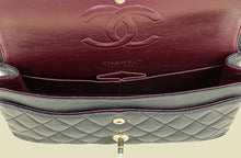 Chanel Black CC Classic Double Flap Medium Bag