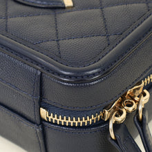 Chanel Navy Filigree Vanity w/ Chain