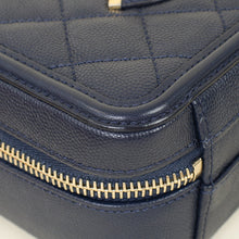 Chanel Navy Filigree Vanity w/ Chain