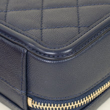 Chanel Navy Filigree Vanity w/ Chain