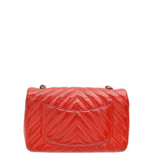 Chanel Red CC Chevron Mini Rectangular Bag