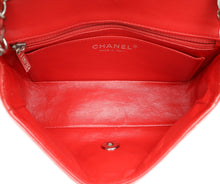 Chanel Red CC Chevron Mini Rectangular Bag