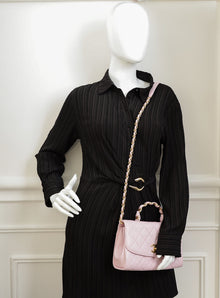 Chanel Lilac CC Wrapped Handle Small Bag