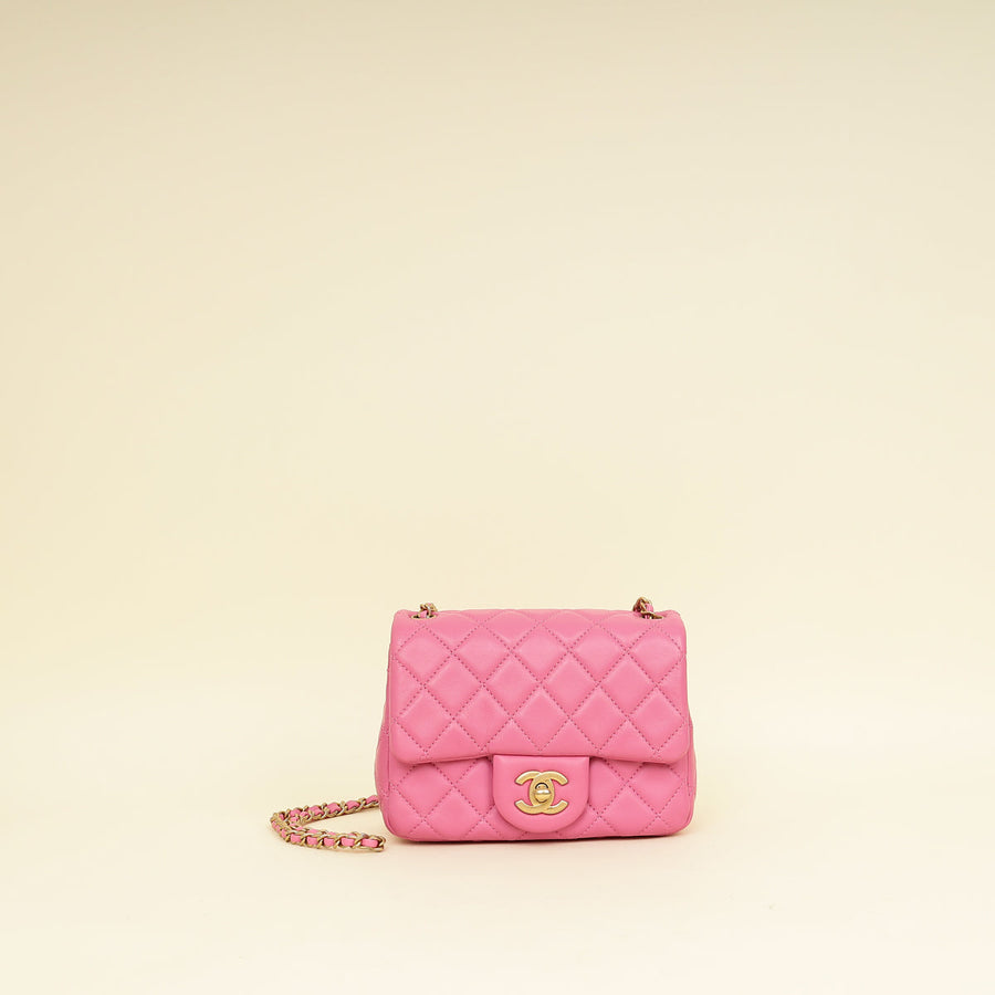 Chanel Pink CC Coco Crush Mini Flap Bag