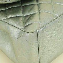 Chanel Metallic Light Mint CC Classic Double Flap Maxi Bag